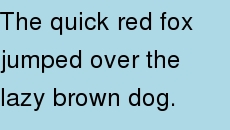Normal line feeds caption example